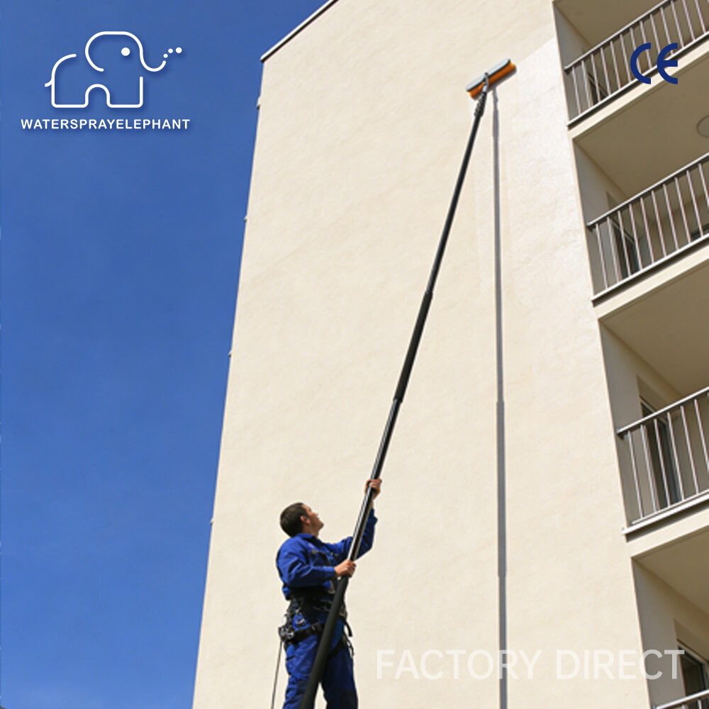 WSE-G01 telescopic water-fed brush cleaning high exterior glass