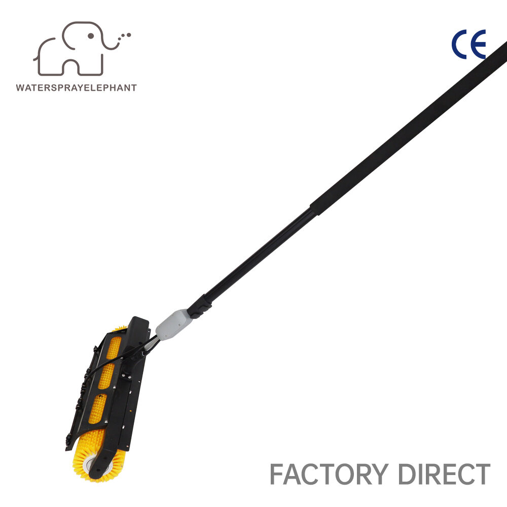 WSE-G04 solar panel cleaning roller brush with telescopic pole